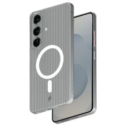Smartix Premium Designer Magsafe Groove Case for Samsung S25 Plus - Clear
